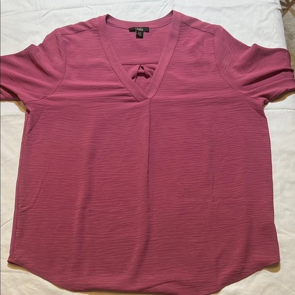 NWOT Dalia Pink Flowy Top sz L - Picture 4 of 5